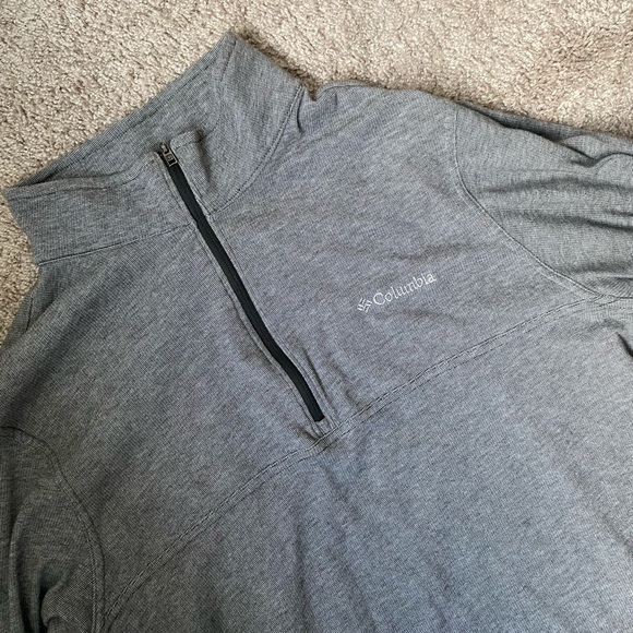 Columbia Grey Half Zip Sweater - Picture 3 of 4